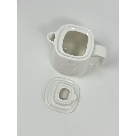 Alessi for Delta Airlines First Class Creamer with Lid Mini Teapot White - Picture 4 of 7